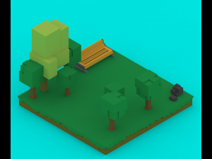 voxel platforms 3Dモデル