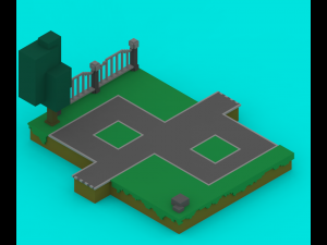 voxel platforms 3Dモデル