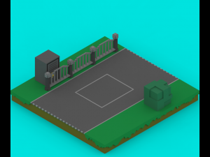 voxel platforms 3Dモデル