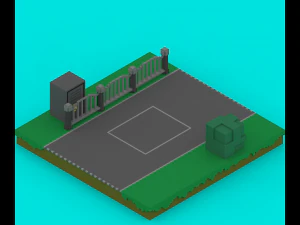 voxel platforms 3D Model