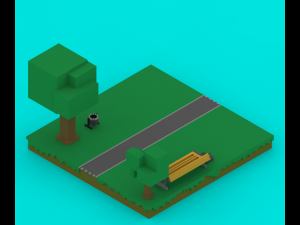 voxel platforms 3Dモデル