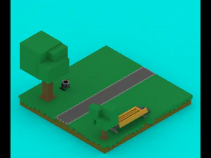 voxel platforms 3D Model