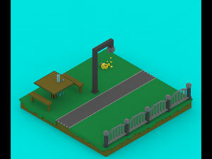 voxel platforms 3Dモデル