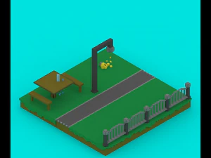 voxel platforms 3D Model