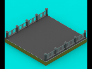 voxel platforms 3Dモデル