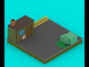 voxel platforms 3Dモデル