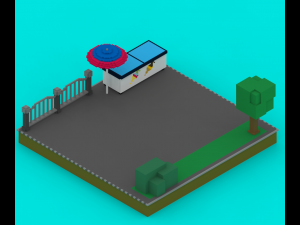 voxel platforms 3Dモデル