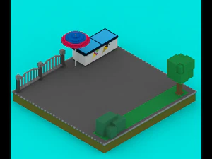 voxel platforms 3D Model