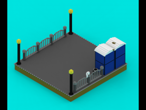 voxel platforms 3Dモデル