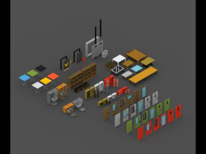 voxelpack - mobilya 3D Model