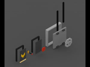 voxelpack - furniture 3D Модель