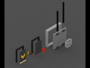 voxelpack - furniture 3D Model