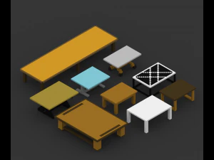 voxelpack - furniture 3D Model