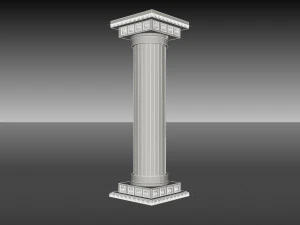 stone carved column 3D Model