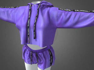 pakaian wanita v1 Model 3D