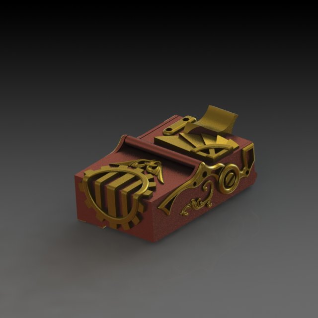 the stylized accessory flight of fantasia no 2 3d printing Model do druku 3D .c4d .max .obj .3ds .fbx .stl .blend 