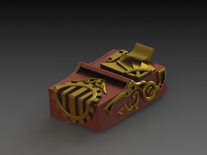 the stylized accessory flight of fantasia no 2 3d printing 3D Print Model