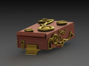 판타지아 2번 3D 프린팅의 양식화된 액세서리 비행 3D 프린트 모델