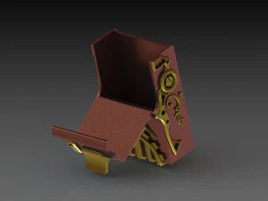 판타지아 2번 3D 프린팅의 양식화된 액세서리 비행 3D 프린트 모델