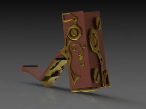 판타지아 2번 3D 프린팅의 양식화된 액세서리 비행 3D 프린트 모델