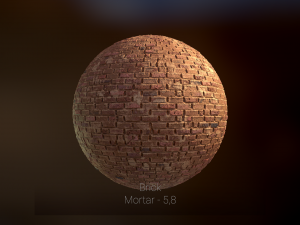 brick 4k four types of bricks CG 텍스쳐