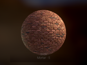 brick 4k four types of bricks CG 텍스쳐