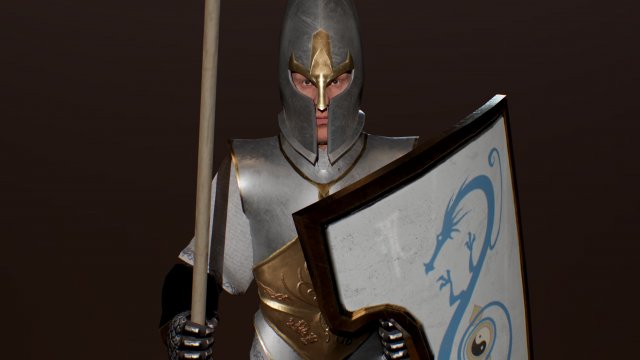elven warrior 3D मॉडल .c4d .max .obj .3ds .fbx .stl .blend 
