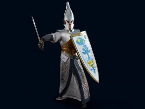 elven warrior 3D मॉडल