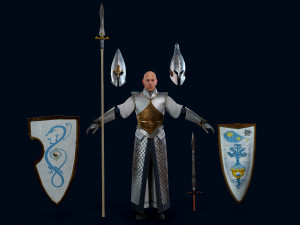 elven warrior 3D मॉडल