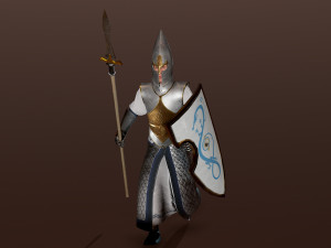 elven warrior 3D मॉडल