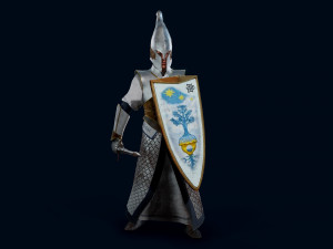 elven warrior 3D मॉडल