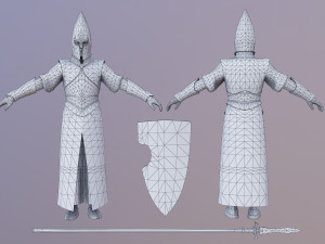 elven warrior 3D मॉडल