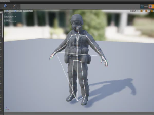personagem militar modular Modelo 3D