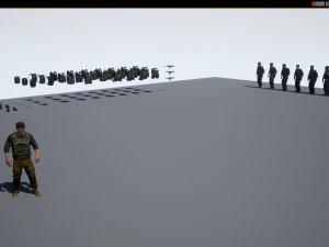 personagem militar modular Modelo 3D