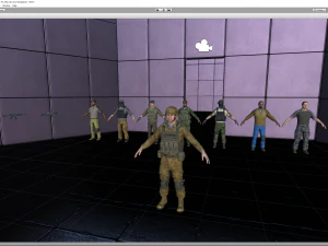 personagem militar modular Modelo 3D