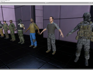 personagem militar modular Modelo 3D