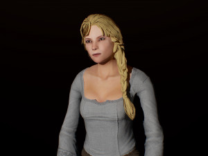 medieval female 3D Model