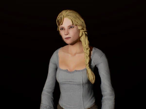 medieval female 3D Model