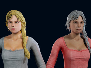 medieval female 3D Model