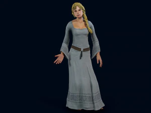 medieval female 3D Model