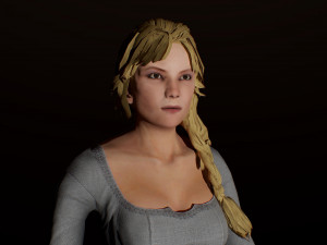 medieval female 3D Model
