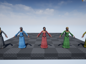 medieval female 3D Model