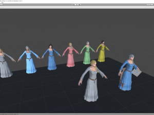 medieval female 3D Model
