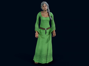medieval female 3D Model