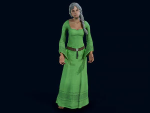 medieval female 3D Model