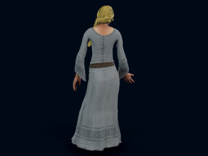 medieval female 3D Model