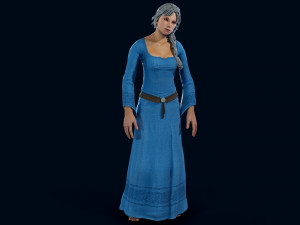medieval female 3D Model
