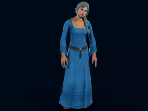 medieval female 3D Model