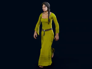 medieval female 3D Model
