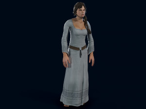 medieval female 3D Model